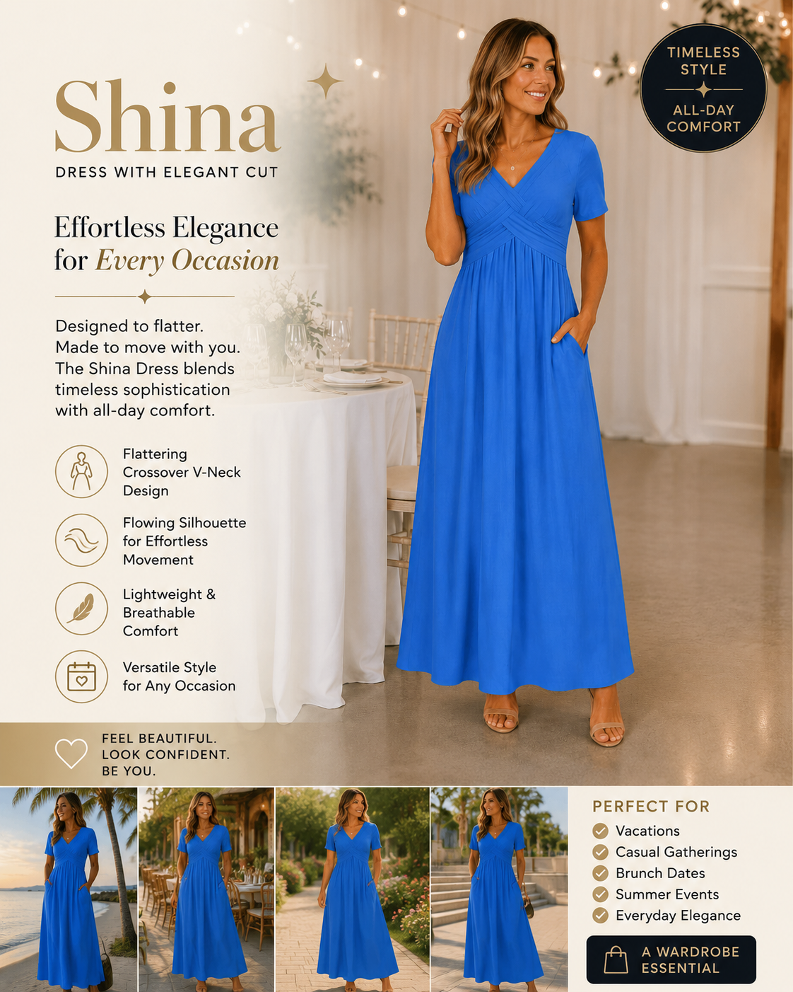 Shina | Dress with Elegant Cut