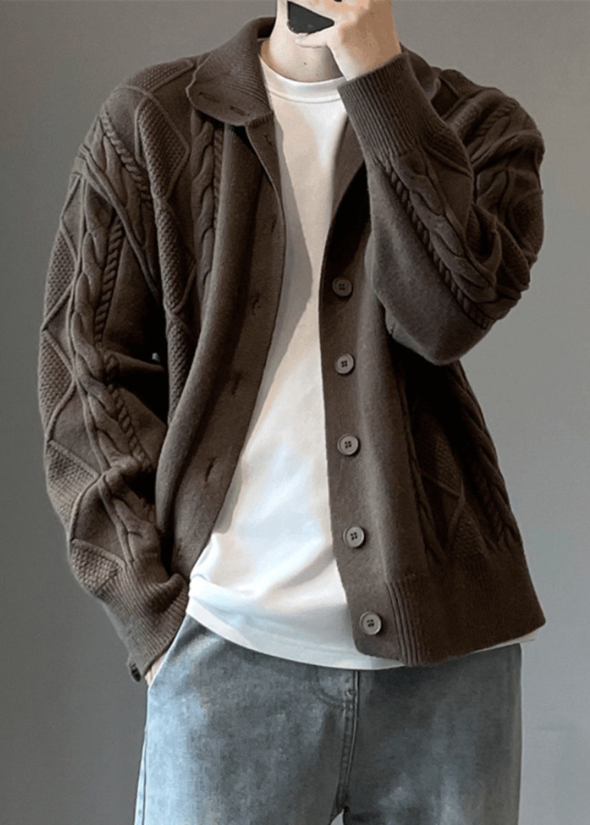 Phillip | Cable Knitted Cardigan