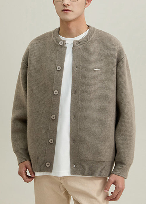 Oscar | Neck Button Knited Coat