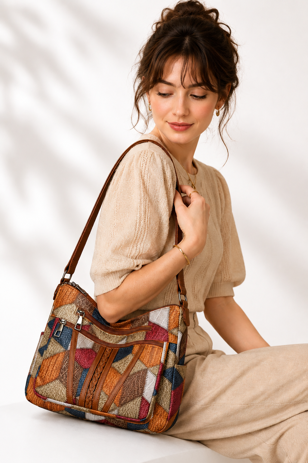 Solara | Mosaic Leather Bag