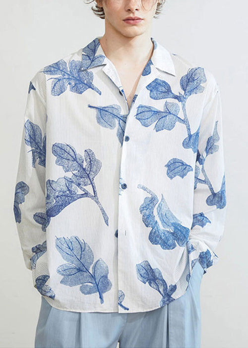 Bleu | Striped Button Cotton Shirt