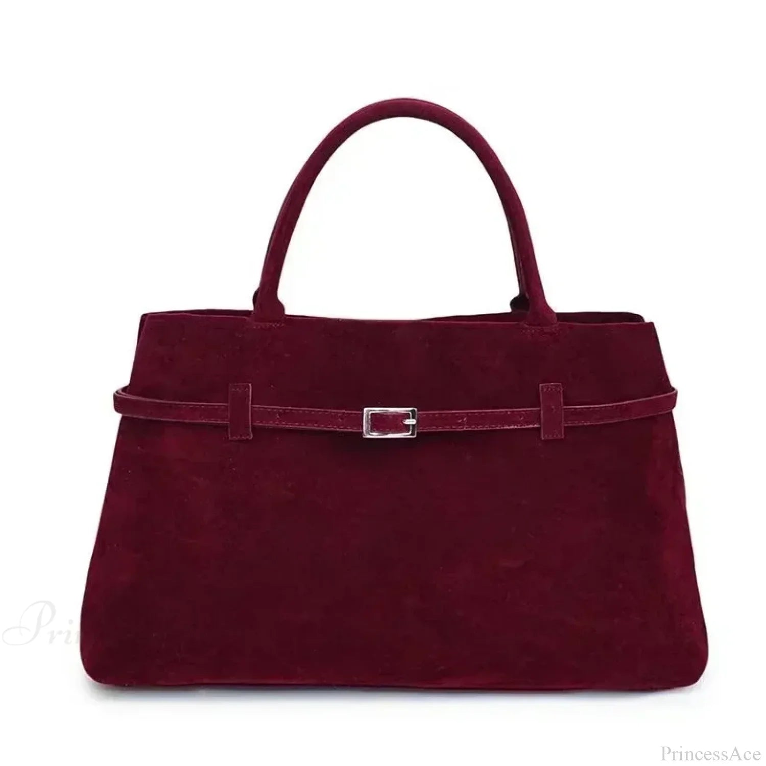 Grace | Faux Suede Hasp Large Tote Handbag