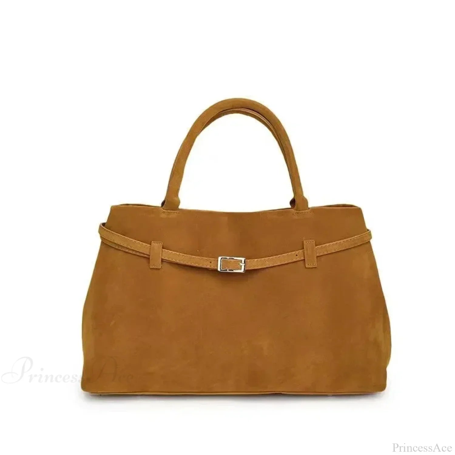 Grace | Faux Suede Hasp Large Tote Handbag