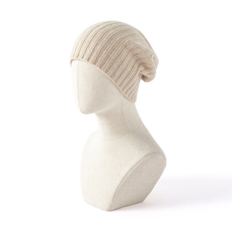Elora | Cashmere Ribbed Knit Winter Hat