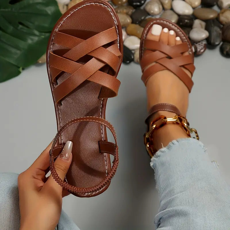 Fatima | Braided Flat Sandals