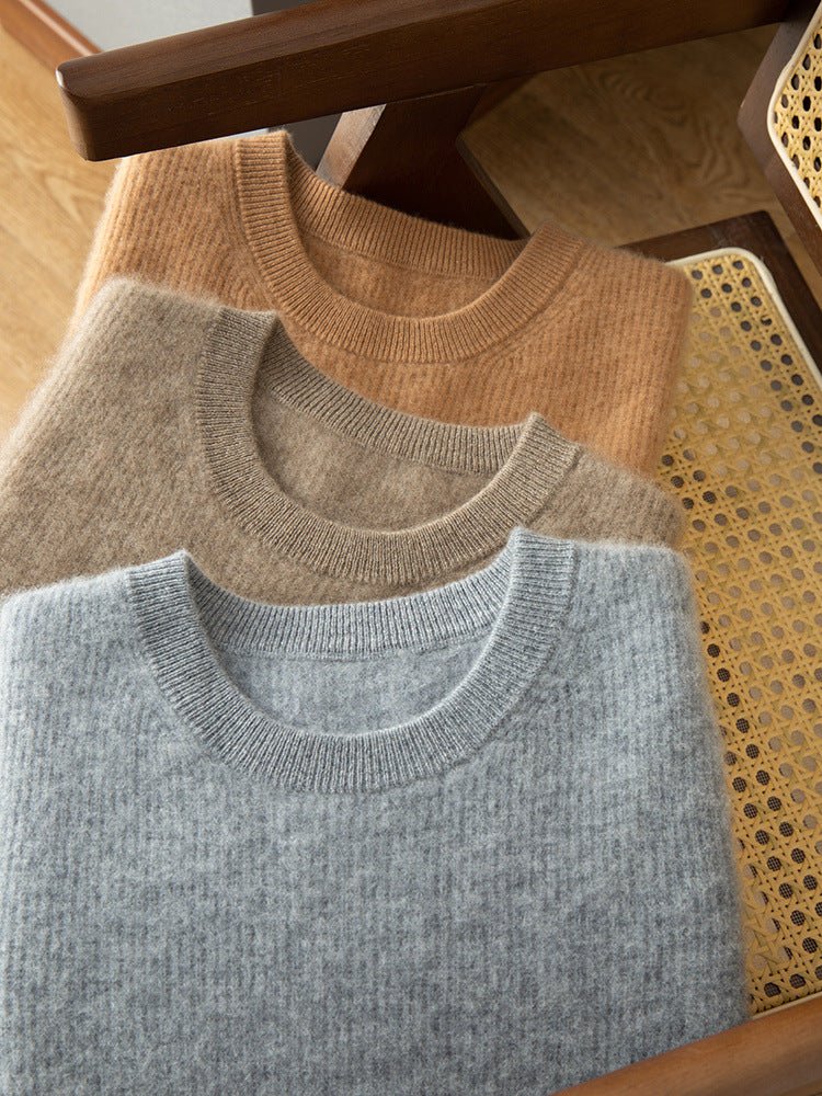 Bert | Striped Sleeve Cashmere Wool Sweater