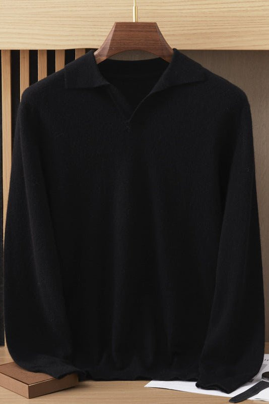 Cezar | Collared Cashmere Knit Pullover
