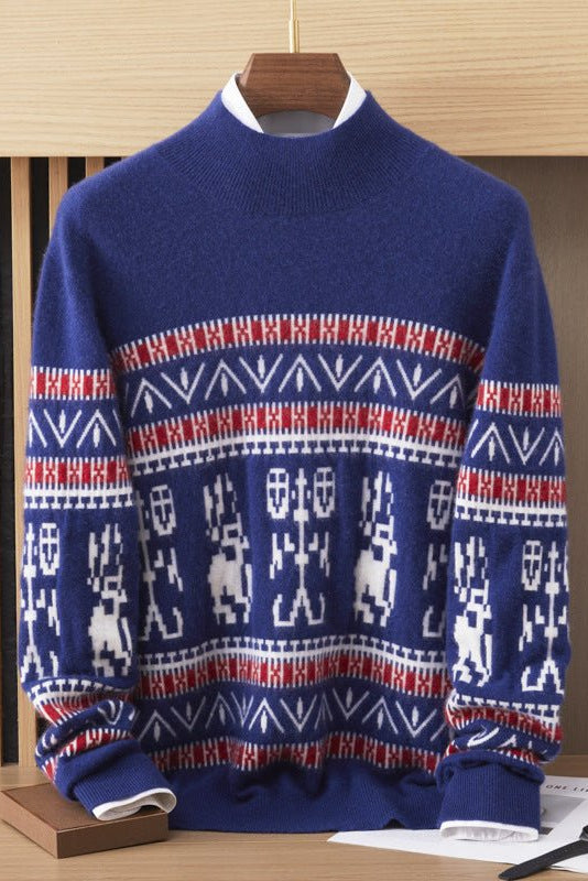 Norman | Nordic Pattern Cashmere Sweater